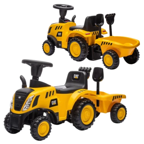 Milly Mally Cat Pojazd Dla Dzieci Jeździk Traktor Z Przyczepą Interaktywny 12m+