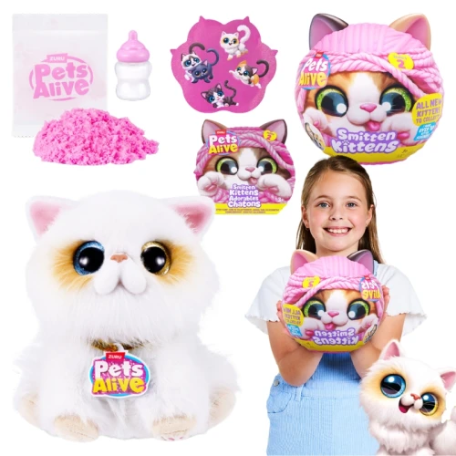Zuru Pets Alive Smitten Kittens S2 Interaktywna Przytulanka Kotek