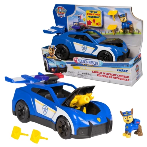 Psi Patrol Search Rescue Pojazd Radiowóz Chase Pojazd Interaktywny Wyrzutnie