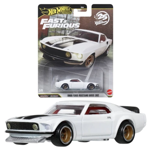 Hot Wheels Premium Fast & Furious Autko Pojazd Kolekcjonerski 1969 Ford Mustang Boss 302 JHW72