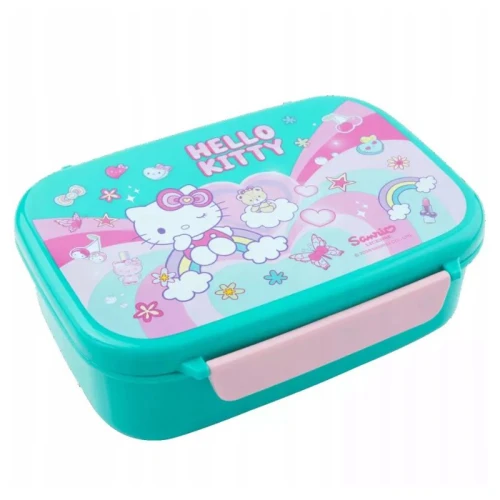 Coolpack Hello Kitty FoodyX Śniadaniówka z przegródką pojemnik na jedzenie Niebiesko-różowy 765 ml