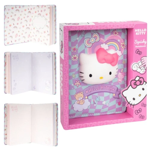 Coolpack Notes Pamiętnik Zeszyt B6 100 K Squishy 3D Hello Kitty w kratkę