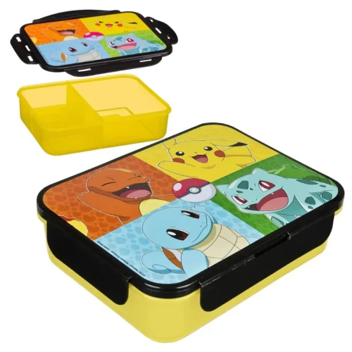 Undercover Pokemon Śniadaniówka Pojemna Lunchbox Pojemnik Z Przykrywką Żółty