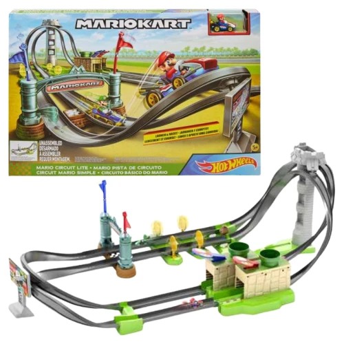 Hot Wheels Mariokart Tor Wyścigowy Zestaw Super Mario Bros 5+