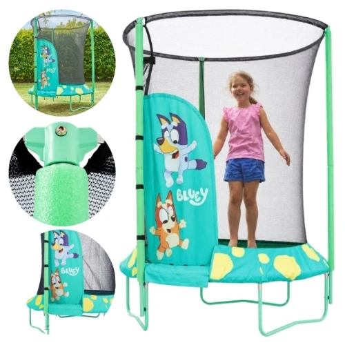  Trampolina Bluey Dla Dzieci Na Ogród Okrągła TP Toys