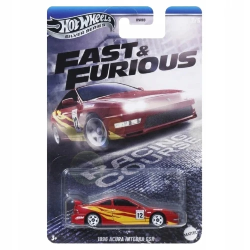Hot Wheels Premium Fast & Furious Metalowe Autko Gumowe Opony  Samochodzik Kolekcjonerski 1996 Acura Integra GSR JBY40