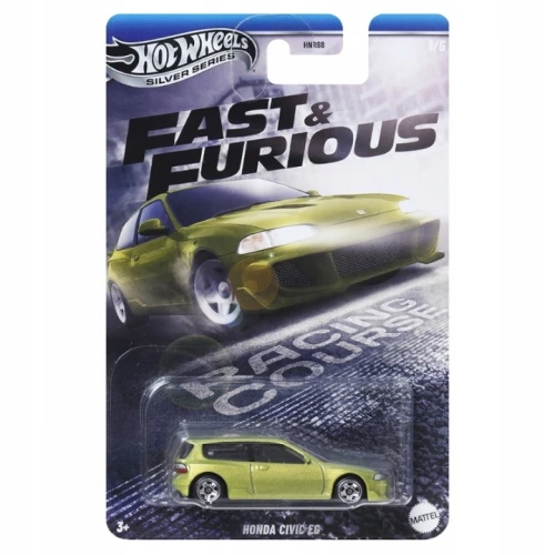 Hot Wheels Premium Fast & Furious Metalowe Autko Gumowe Opony Samochodzik Kolekcjonerski Honda Civic EG JBY39