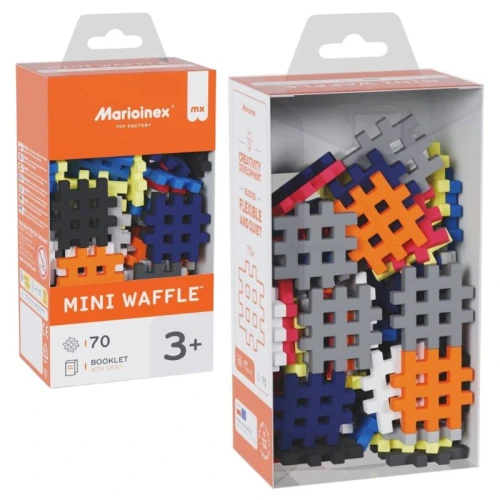 Marioinex Mini Waffle Klocki Konstrukcyjne Małe Edukacyjne Kreatywne Techniczna Paleta Barw 70 Sztuk