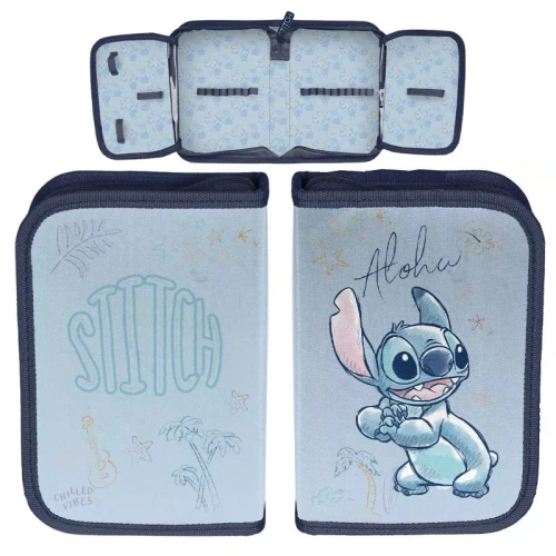 Paso Piórnik Bez Wyposażenia Szkolny Do Szkoły Stitch Aloha Niebieski
