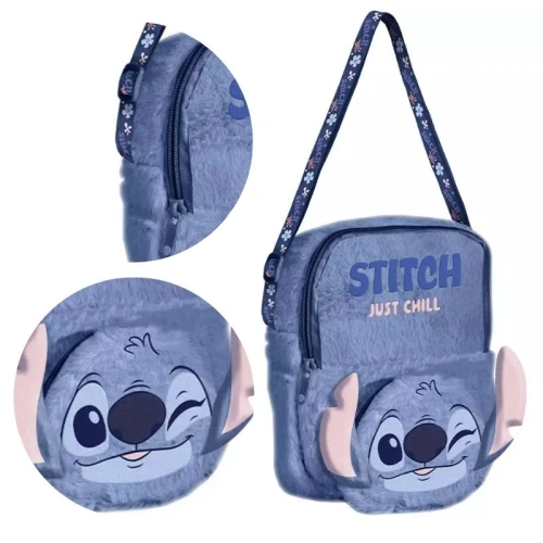 Paso Torebka Dla Dziewczynki Dzieci Dziecięca Torba Na Ramię Futerkowa Pluszowa Podręczna Stitch Coastal Cool
