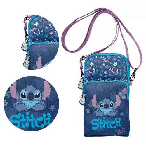 Paso Saszetka Na Telefon Torebka Na Szyję Na Sznurku Podręczna Stitch Coastal Cool