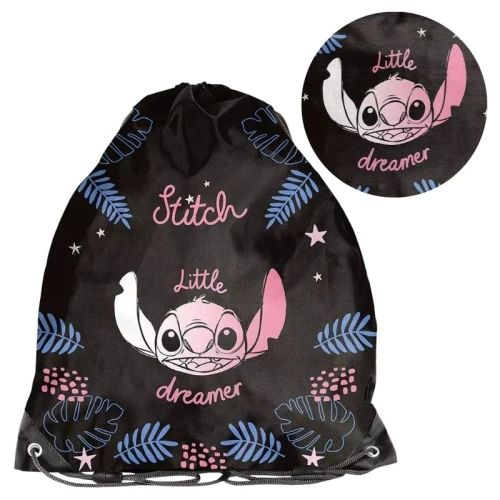 Paso Worek Sportowy Na Obuwie WF Basen Plecak Podróżny Kompaktowy Szkolny Stitch Little Dreamer