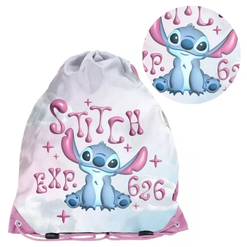 Paso Worek Sportowy Na Obuwie WF Basen Plecak Podróżny Kompaktowy Szkolny Stitch EXP. 626 