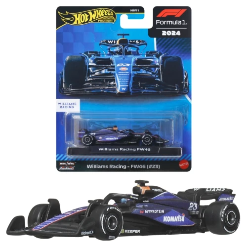 Hot Wheels Premium Race F1 Autko Kolekcjonerskie Samochód Williams Racing-FW46  Formuła 1 Team #23 JBM15