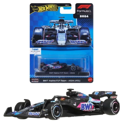 Hot Wheels Premium Race F1 Autko Kolekcjonerskie Samochód BWT Alpine Formuła 1 Team #31 JBM09