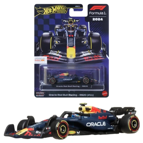 Hot Wheels Premium Race F1 Autko Kolekcjonerskie Samochód Oracle Red Bull Racing RB20 1 Team #11 JBM19