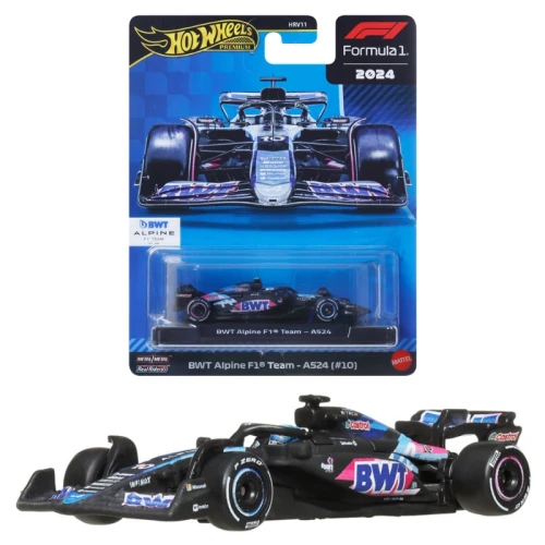 Hot Wheels Premium Race F1 Autko Kolekcjonerskie Samochód BWT Alpine A524 Team #10 JBM21
