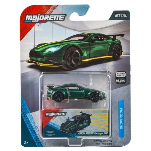 Majorette Deluxe Samochód Metalowy Model Resorak Premium Gumowe Opony Aston Martin Vantage GT8 3+