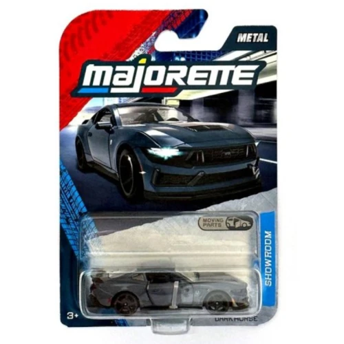 Majorette Deluxe Samochód Metalowy Model Resorak Premium Gumowe Opony Ford Mustang Dark Horse 3+