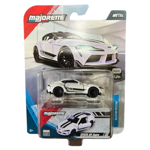 Majorette Deluxe Samochód Metalowy Model Resorak Premium Gumowe Opony Toyota GR Supra 3+