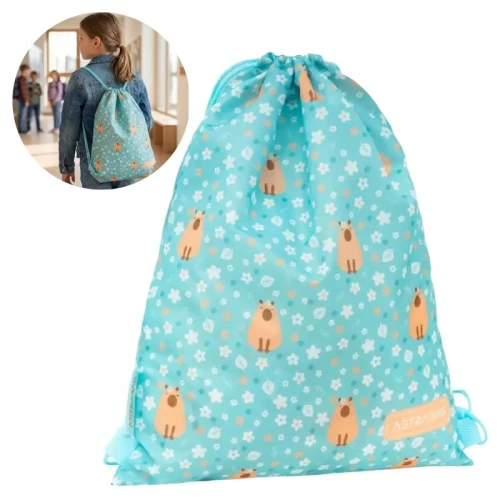 Astrabag Worek Na Buty Obuwie Sportowy Szkolny Kapibara Fluffy Capy