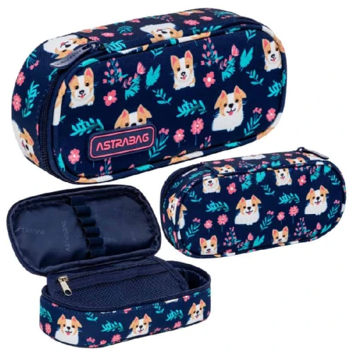 Astrabag Piórnik Jednokomorowy Saszetka Etui Na Przybory Szkolne Dear Puppy