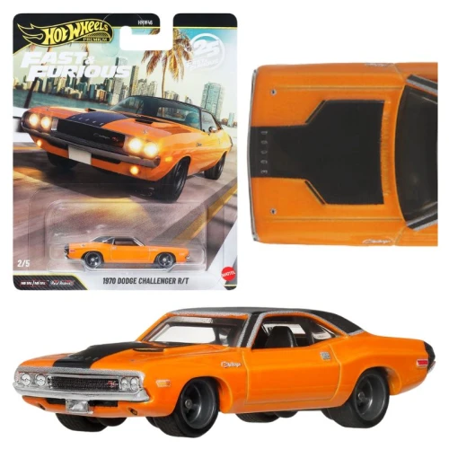 Hot Wheels Premium Fast & Furious Autko Kolekcjonerskie 1970 Dodge Challenger R/T JHW64