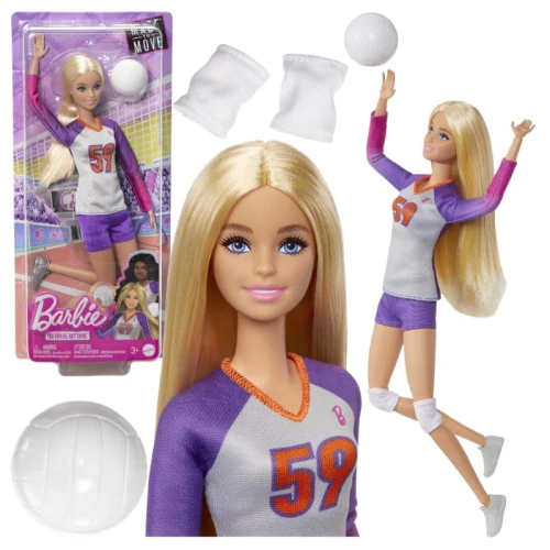 Barbie Kariera You Can Anything Lalka Modowa Made To Move Ruchoma Sportowa Ruchome Stawy Siatkarka 3+