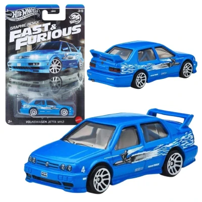 Hot Wheels Szybcy I Wściekli Fast & Furious Graphic Remix Autko Samochodzik Resorak Model Volkswagen Jetta MK3 3/5 JBY46