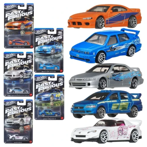 Zestaw Autek 5 x Hot Wheels Szybcy I Wściekli Fast & Furious Graphic Remix Autko Samochodzik Resorak HNR88 JBY44 JBY45 JBY46 JBY47 JBY48 