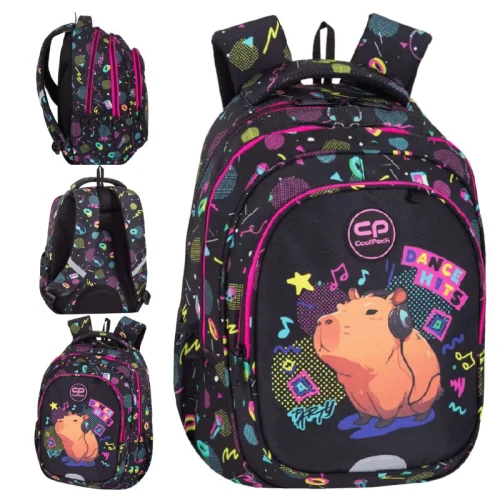 Plecak Coolpack Fast Szkolny Młodzieżowy Dla Dziecka Do Szkoły Pojemny Capybara Music