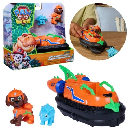 Psi Patrol I Dinozaury Zabawka Filmowa Zabawka Z Filmu Dino Film Pojazd Krążownik Transporter Figurka Zuma + Dinozaur