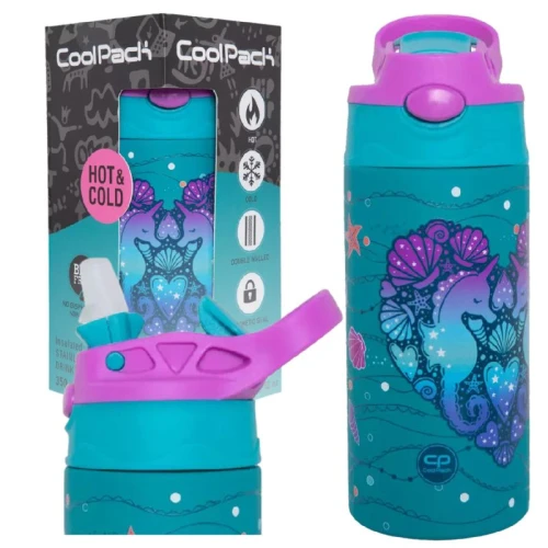 Butelka Termiczna Ze Stali Nierdzewnej Coolpack Seafish 350 ML Do Szkoły Dla Dzieci
