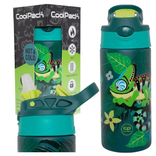 Butelka Termiczna Ze Stali Nierdzewnej Coolpack Tropic 350 ML Do Szkoły Dla Dzieci