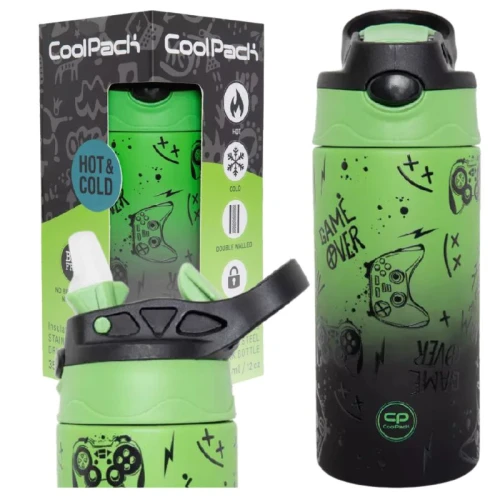 Butelka Termiczna Ze Stali Nierdzewnej Coolpack Game Over Gradient 350 ML Do Szkoły Dla Dzieci