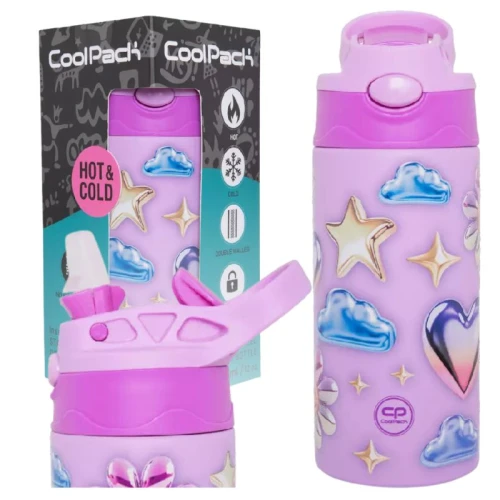 Butelka Termiczna Ze Stali Nierdzewnej Coolpack Balloons 350 ML Do Szkoły Dla Dzieci