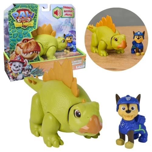 Psi Patrol I Dinozaury Zabawka Filmowa Zabawka Z Filmu Dino Film Zestaw Figurek Interaktywny Ryczący Dinozaur + Chase