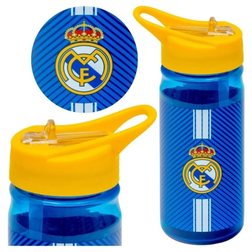 Astra Aqua Pure Bidon Na Wodę Z Rurką Butelka Do Picia Wody Szkolna Treningowa Bez BPA 450ml Real Madrid Madryt