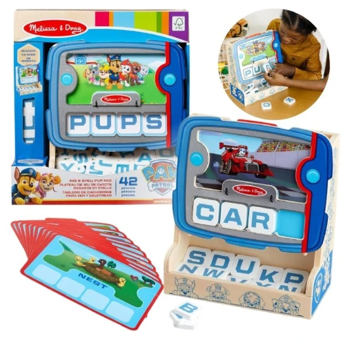 Układanka Edukacyjna Melissa & Doug Psi Patrol Dla Dzieci Drewniana Gra 42 Elementy 4+