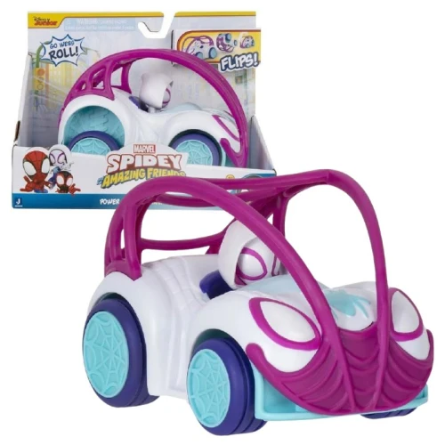 Auto Ghost-spider Marvel Spidey Pojazd Power Rollers Dla Dzieci Autko Zabawka Figurka