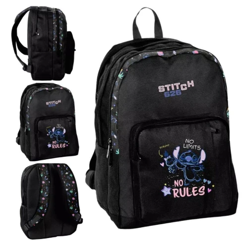 Paso Be Uniq Plecak Szkolny Młodzieżowy Do Szkoły Dwukomorowy Duży Pojemny A4 Stitch