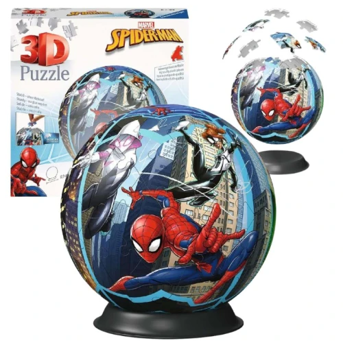 Ravensburger Puzzle 3D Marvel Spider-Man Model Przestrzenny Kula 72 Elementów 6+