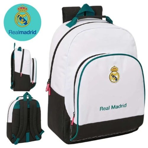  Plecak Szkolny Młodzieżowy Safta Real Madryt Real Madrid 26/27 Do Szkoły Sportowy Pojemny Dziecięcy