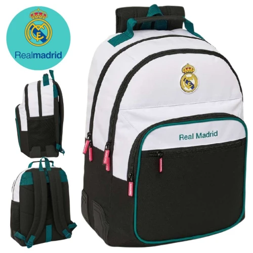  Plecak Szkolny Młodzieżowy Safta Real Madryt Real Madrid 26/27 Do Szkoły Sportowy Pojemny Dziecięcy