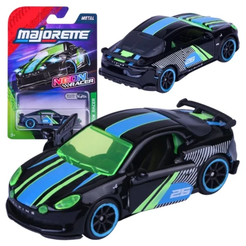 Majorette Neon Racer Premium Autko Auto Pojazd Metalowy Samochód Alpine Model A110 W Skali 1:64