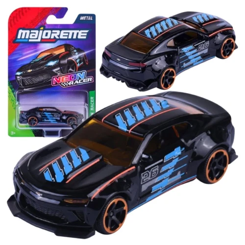 Majorette Neon Racer Premium Autko Auto Pojazd Metalowy Samochód Chevrolet Model Camaro W Skali 1:64