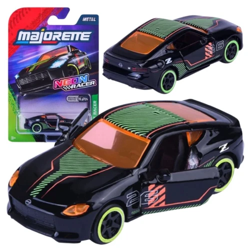 Majorette Neon Racer Premium Pojazd Auto Autko Samochód Metalowy Nissan Model Z W Skali 1:64