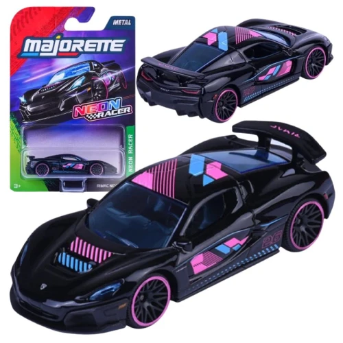 Majorette Neon Racer Premium Metalowy Auto Autko Samochód Model Rimac Nevera W Skali 1:64