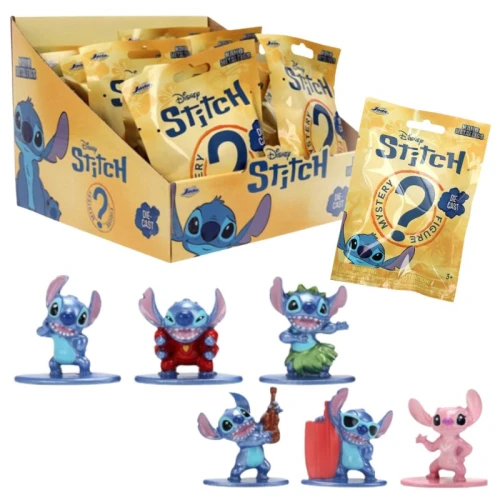 Zestaw 24 x Disney Lilo I Stitch Saszetka Z Figurką Figurka Niespodzianka Metalowa 4 Cm. Cały Karton