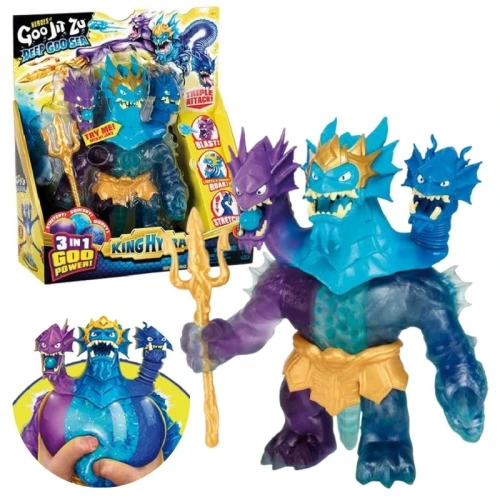 Rozciągliwa Miękka Figurka Król Goo Jit Zu King Hydra Figurki 3w1 24 Cm Zabawka Dla Dzieci 4+